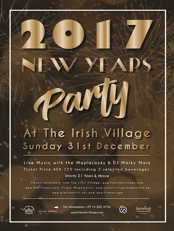 NEW YEAR'S EVE PARTY AT THE IRISH VILLAGE